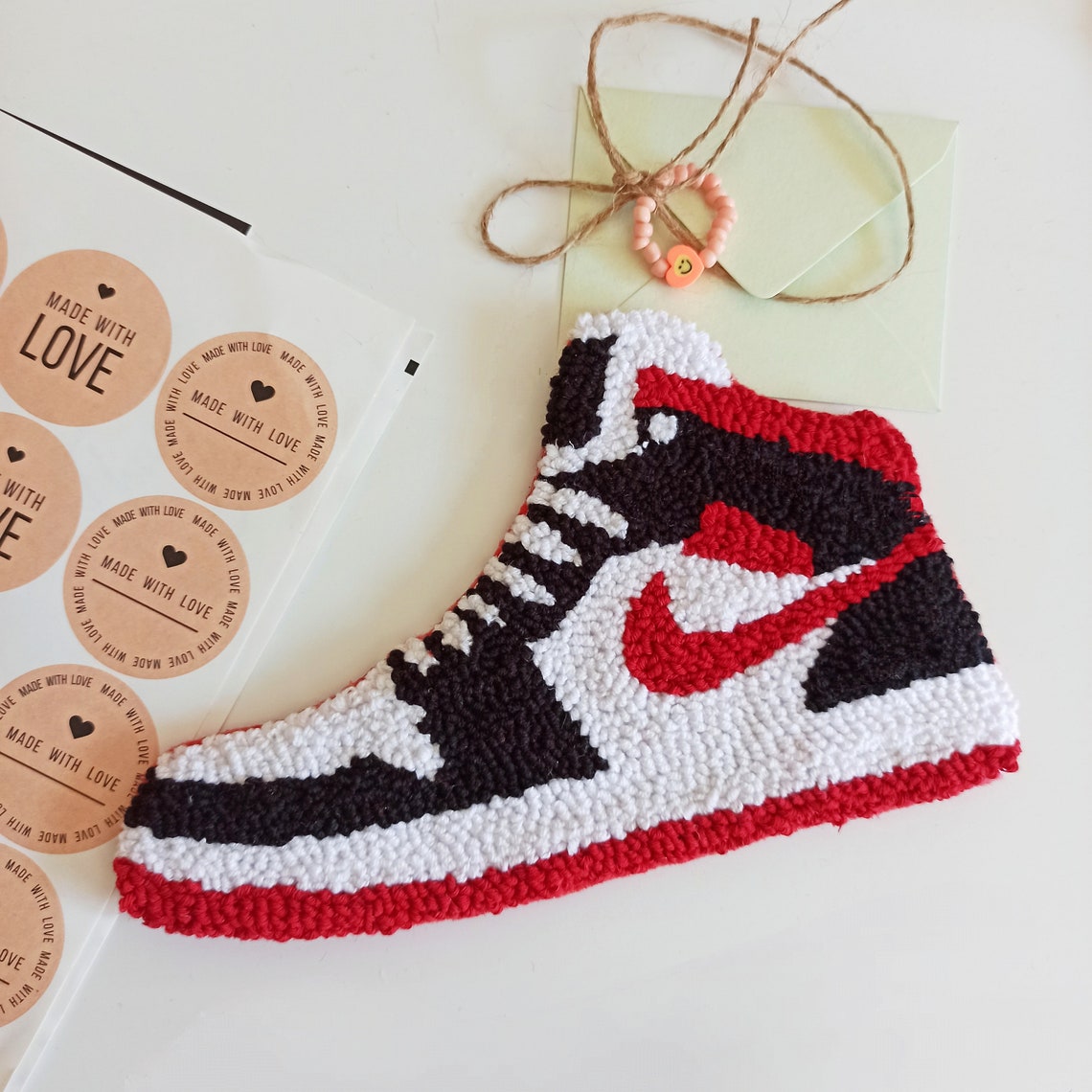 Nike Air Jordan 1 Print Rug Handmade Coaster Wall Rug Etsy