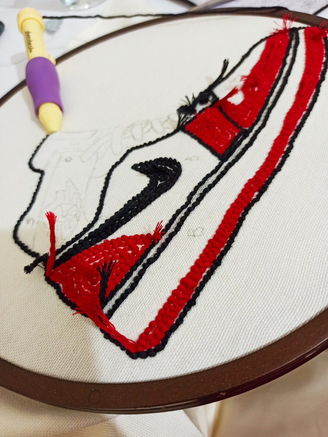Nike Air Jordan 1 Print Rug Handmade Coaster Wall Rug Etsy