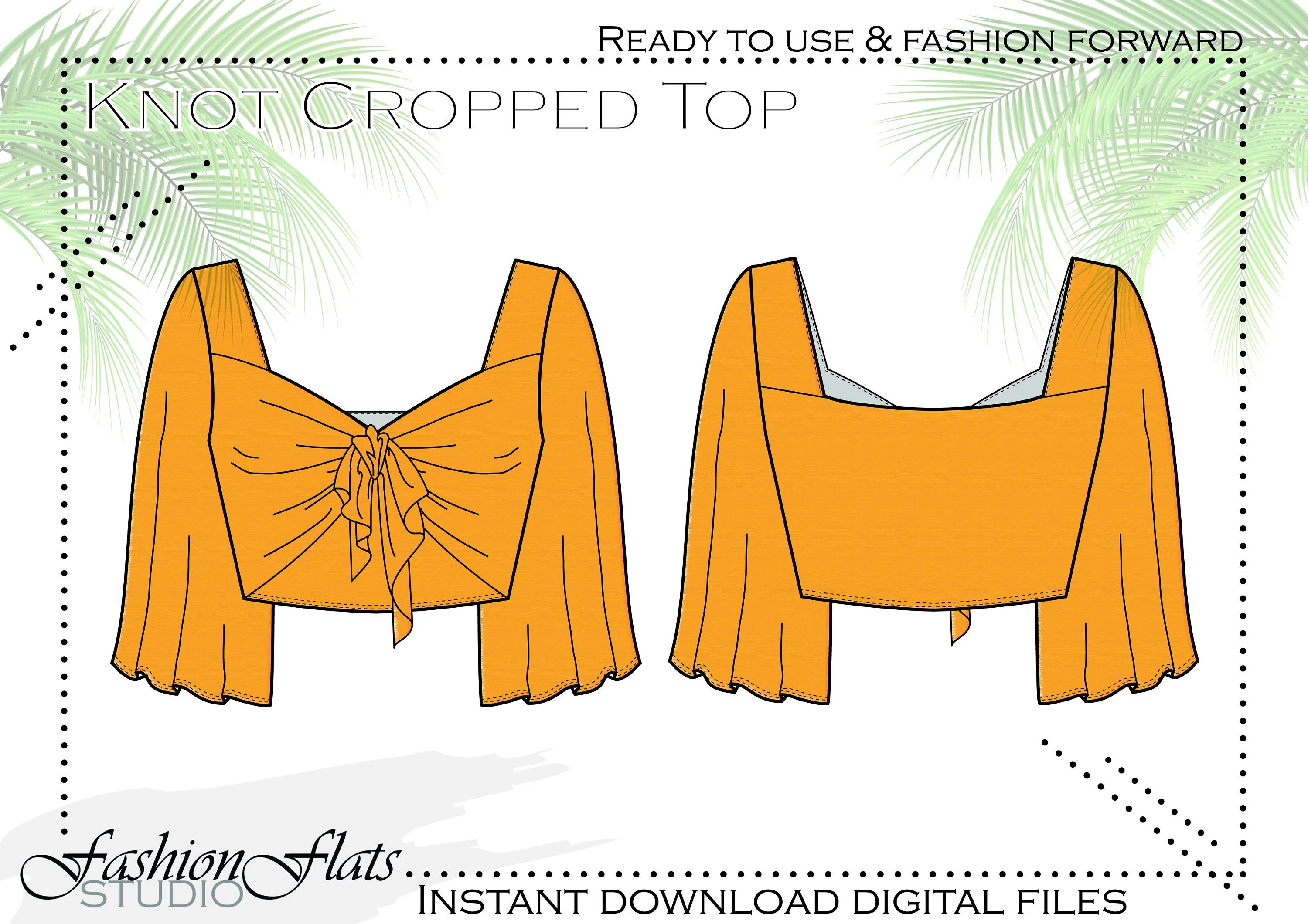 Crop Top Tee Fashion Flat Sketch Template Stock Vector by ©haydenkoo  255169604