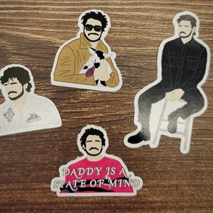 Pedro Pascal is my Daddy sticker, Daddy is a state of mind sticker, Pedro Pascal inspired sticker set,