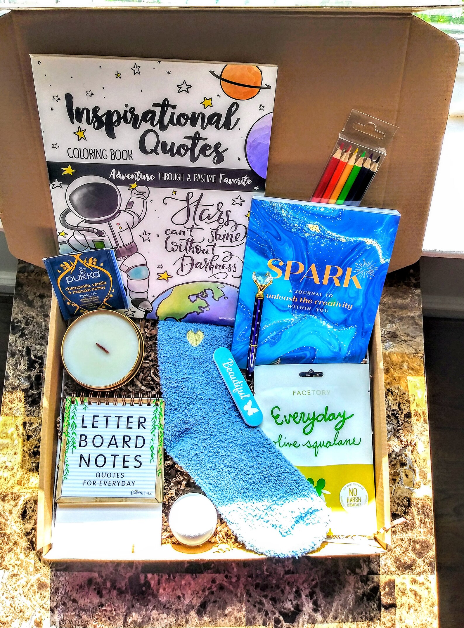 Stress & Anxiety Relief Box Self Care and Relaxation Etsy