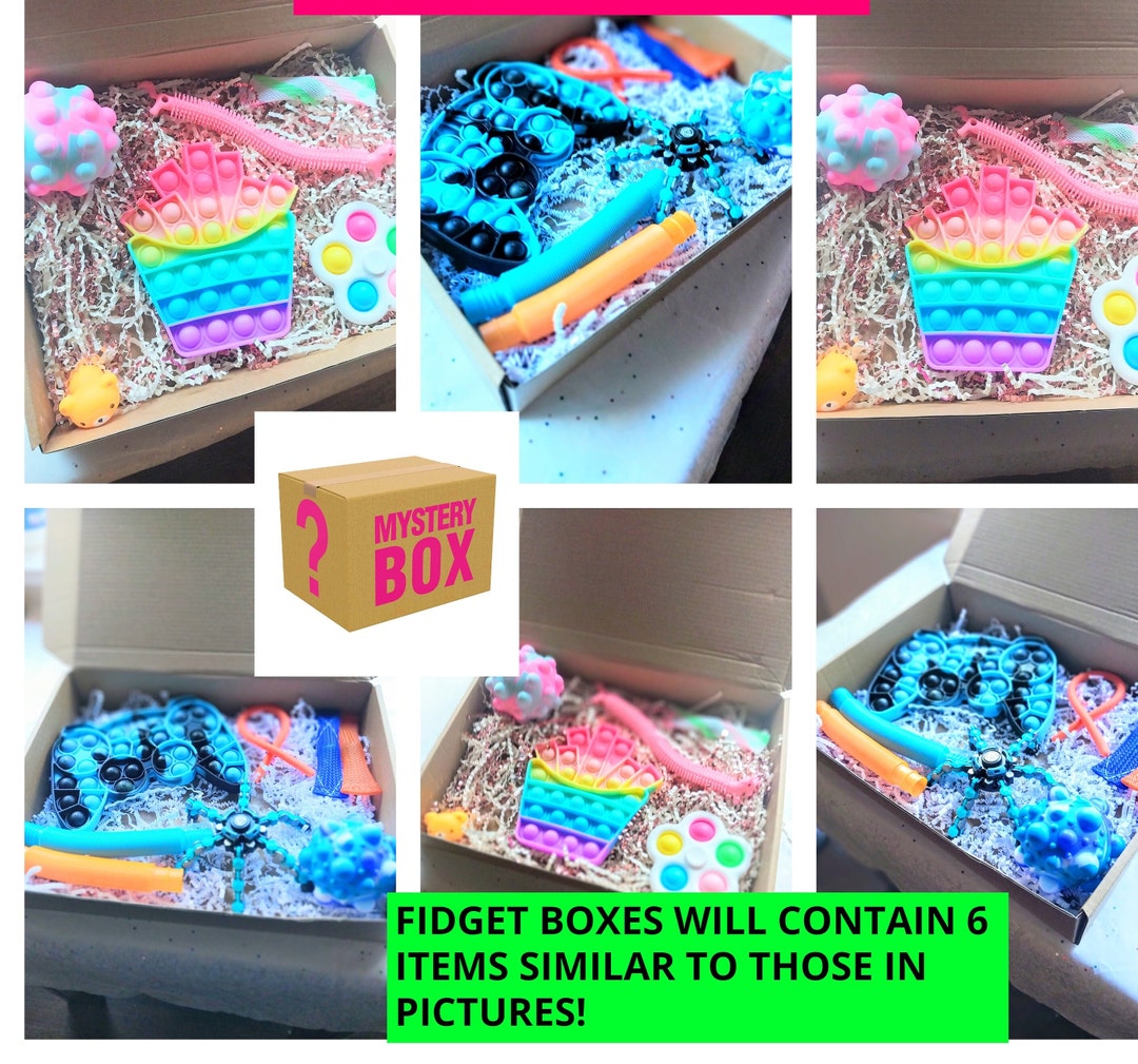 Fidget Mystery Box Mystery Box Fidget Toys Pop Its Fidget Etsy