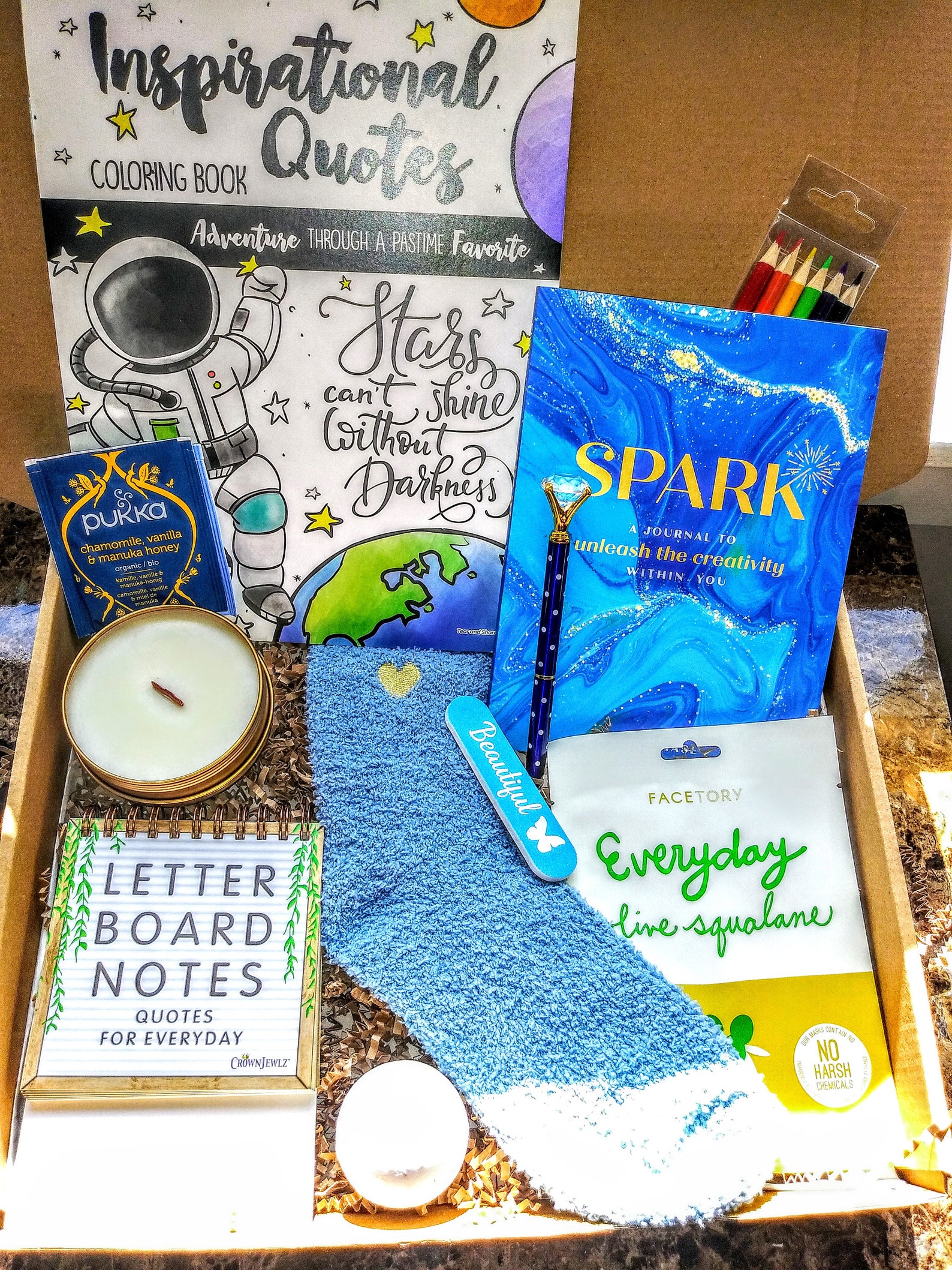 Stress & Anxiety Relief Box Self Care and Relaxation Etsy