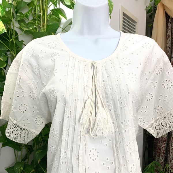 Chikankari Indian Cotton Kurta Handmade Kurti Stylish Embroidery For Women