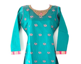Indian Pakistan Fashion Banarasi Jamawar 3 Piece Salwar Kameez Top Fabric  Dress Party Wear Wedding Wear