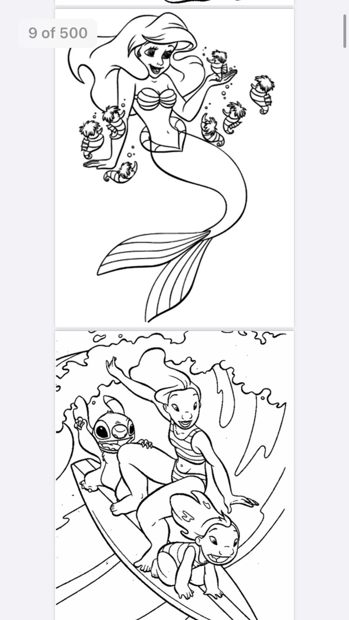 Disney themed 500 page digital and printable colouring pages. | Etsy