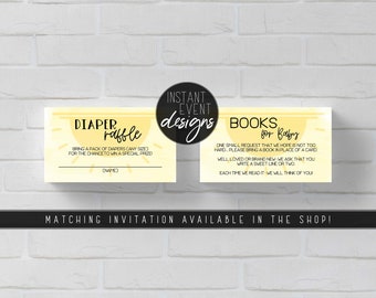 Sunshine Books for Baby Card | Sunshine Diaper Raffle Insert | A Little Ray Of Sunshine Is On The Way Baby Shower Invitation | Boho Sunshine