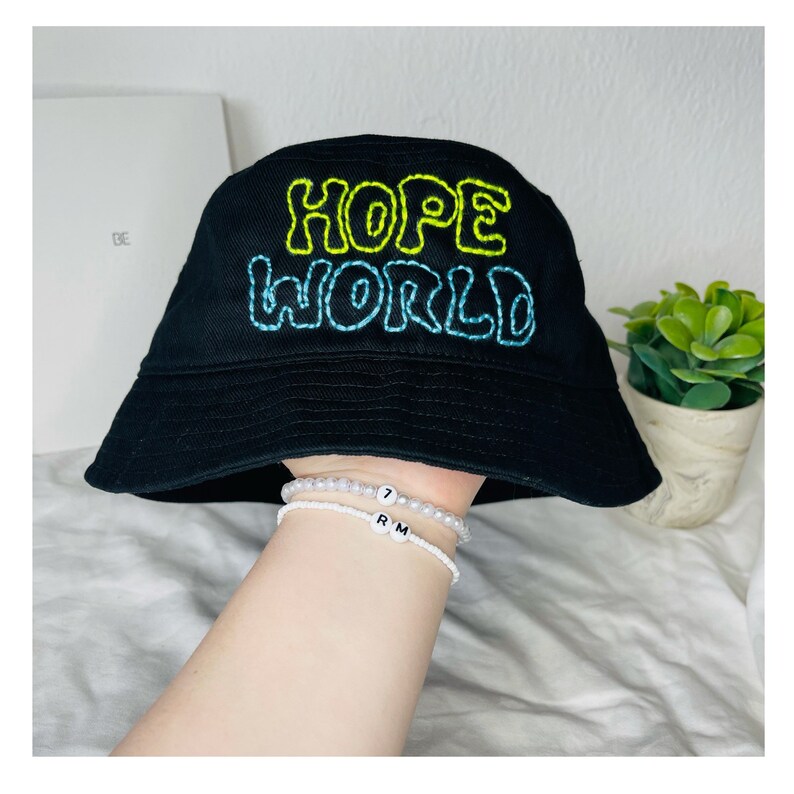 Jhope 'hope World' Bucket Hat/ BTS/ Jhope/ Bangtan/ Etsy