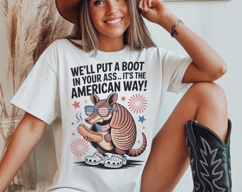 Toby Keith Lyric PNG: clipart patriottisch gordeldier en opossum (digitale download)