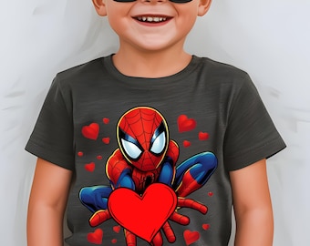 Valentine Spider Png, Spider Valentine Png, Cute Baby Superhero Png, Superhero Valentines Png, Valentine Cartoon Png, Valentine Couple Png