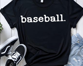 honkbal. Lettertype typemachine, png-bestand | Minimalistische honkbalwoordkunst | Digitale zwart-witdownload