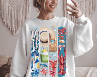 Kustvisser penseelstreek png: nautische clipart (digitale download)