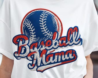 Baseball Mama, png PNGEgg | Namaakborduurwerk | Sublimatie en digitale SVG-download | 300 dpi 4000 x 4000