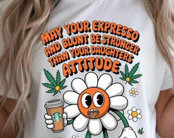 Funny Mom Retro Zonnebloem PNG: Sarcastic Coffee Clipart (digitale download)