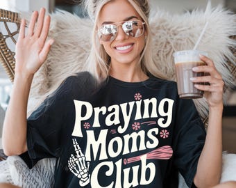 Praying Mom's Club png: christelijk sublimatieontwerp (digitale download)