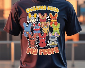 Hanging with My Peeps, png PNGEgg | Digitale download superheld Pasen | 4000 x 4000 300 dpi sublimatieontwerp