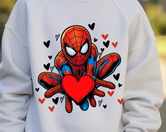 Valentijnsspin png, Valentijnsspin png, schattige baby superheld png, superheld Valentijnskaarten png, Valentijn cartoon png, valentijnspaar png