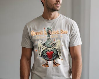 Zombie Mallard Duck Halloween Christian Design, Quack Quack Boo Jesus Loves You (Digital Download)