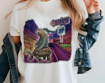 Sloth Riding Tortoise PNG | Grateful Dead Terrapin Station (Digital Download)
