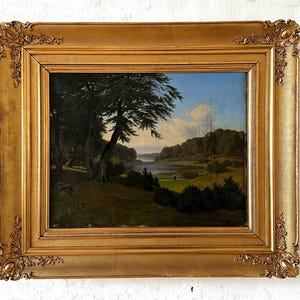 Molto antico romantico del 1846, paesaggio nordico idealizzato