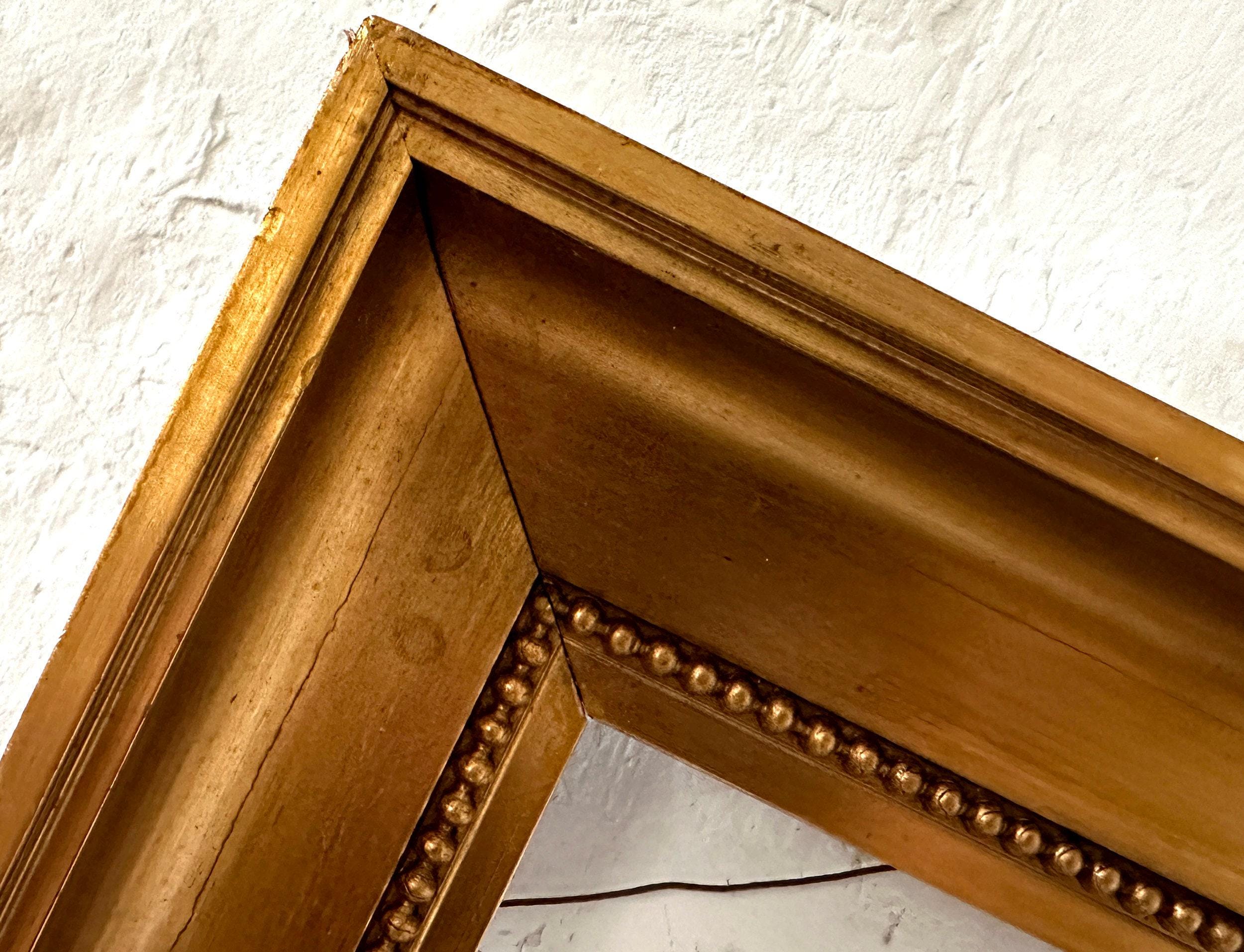 Large, old stucco picture frame, painting frame, frame around 1920
