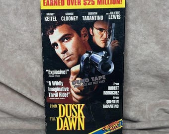 Vintage 1996 *Rare* Tarantino From Dusk Till Dawn Demo Tape Screener Demo VHS Videocassette Movie