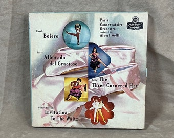 Vintage 1960 Albert Wolff Orchestre Du Conservatoire de Paris Maurice Bolero Alborado del Gracioso 7" Reel 7.5 IPS