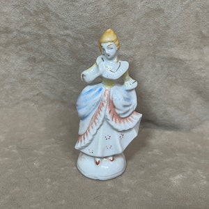 Vintage 1940s French Victorian Ceramic Woman Made in Japan Occupied