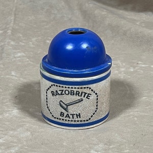 Vintage 1940s Antique Razobrite Razor Bath Made in America