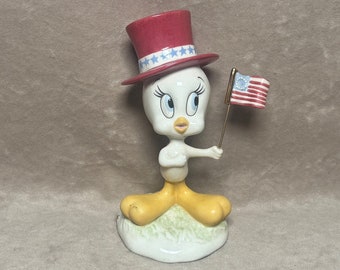 Vintage Lenox Looney Tunes Tweety Bird All American Tweety 4th of