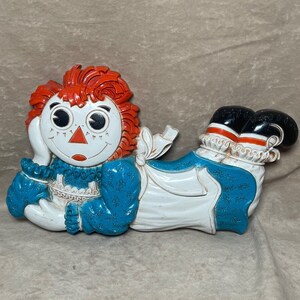Vintage 1977 Raggedy Ann Bobbs-Merrill Company Children&#39;s 3D Plastic Wall Hanging