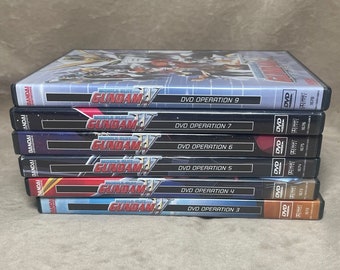 Vintage 1999 Bandai Sunrise Entertainment Gundam Mobile Suit W DVD Collection Volumes 3-4-5-6-7-9