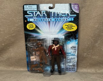 Vintage 1995 Playmates Toys Star Trek Holodeck Series / The Next Generation Sheriff Worf Action Figure New in Box NIB NIP