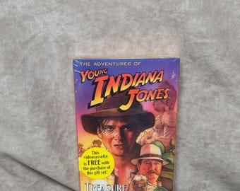 Vintage 1995 *Sealed/New* The Adventures of Young Indiana Jones Treasure of the Peacock's Eye VHS Videocassette