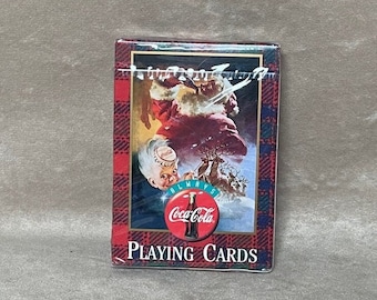 Vintage 1997 Coca-Cola Coke Always Coca-Cola Santa Claus Playing Cards New in Package NIP