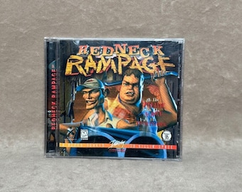 Vintage 1997 Interplay Redneck Rampage CD Rom PC Game Windows 95 Vintage Gaming