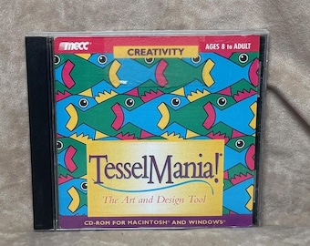 Vintage 1995 Tesselmania! Puzzle Creator PC Windows/mac Computer
