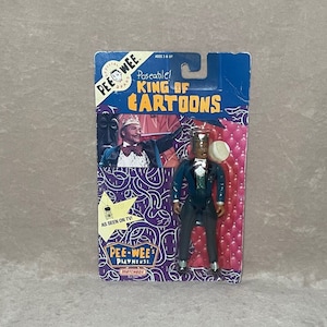 PEE-WEE'S PLAYHOUSE KING OF CARTOONS Poseable Figure MOC
