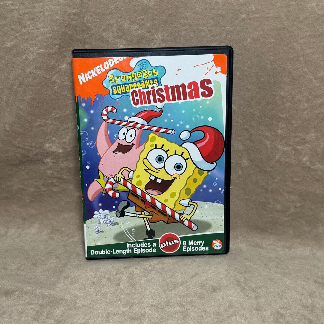 Vintage 2003 Nickelodeon Spongebob Squarepants Christmas DVD With 9 ...