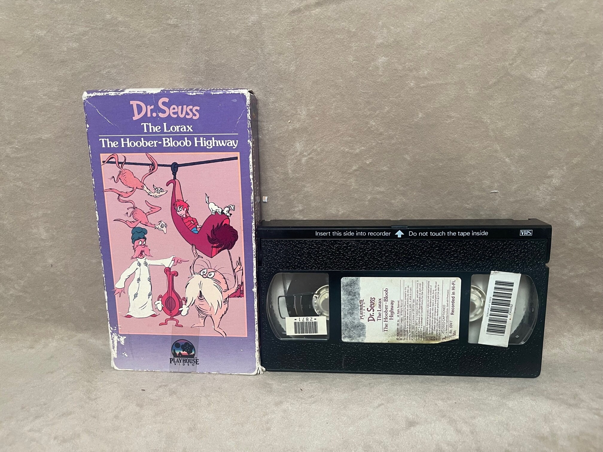 Vintage 1985 Dr. Seuss the Lorax the Hoober-bloob Highway