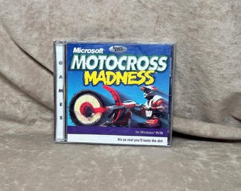 Vintage 2000 Microsoft Motocross Madness CD-ROM PC Computer Software Windows 95/98