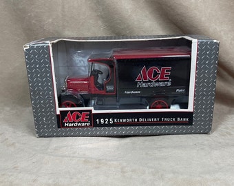 Vintage 1995 Ertl Collectibles Ace Hardware 1925 Kenworth Delivery Truck Bank F397 1/34 Scale NIB New in Box