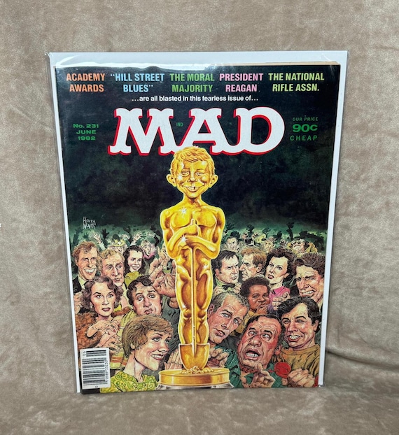 Vintage June 1982 Mad Magazine No. 231 Academy Awards Oscars Hill