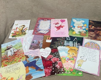 Vintage 1970s-1980s Hallmark American Greetings Greeting Card Lot
