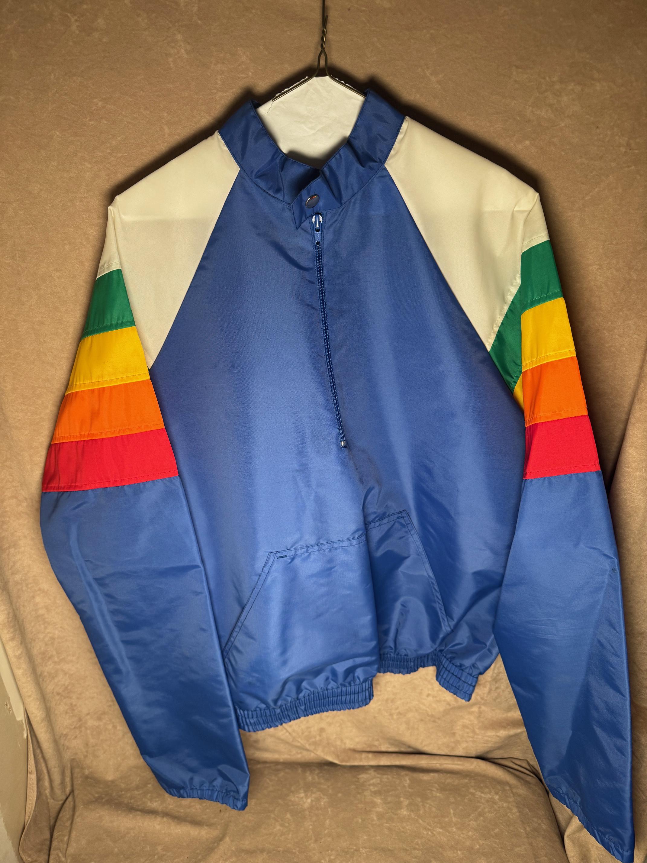 60s 70s OLD vintage nylon jacket yellow Vintage 60s 70s Bonner Green Windbreaker Full Zip Talon Blank Jacket USA  Men M | eBay