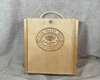 Vintage 1990s Napa Valley Box Company Wood (10) Cassette Tape