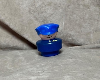 Vintage 1990 Fisher-Price Little People #2558 Airport Pilot Toy Figurine Vintage Toys