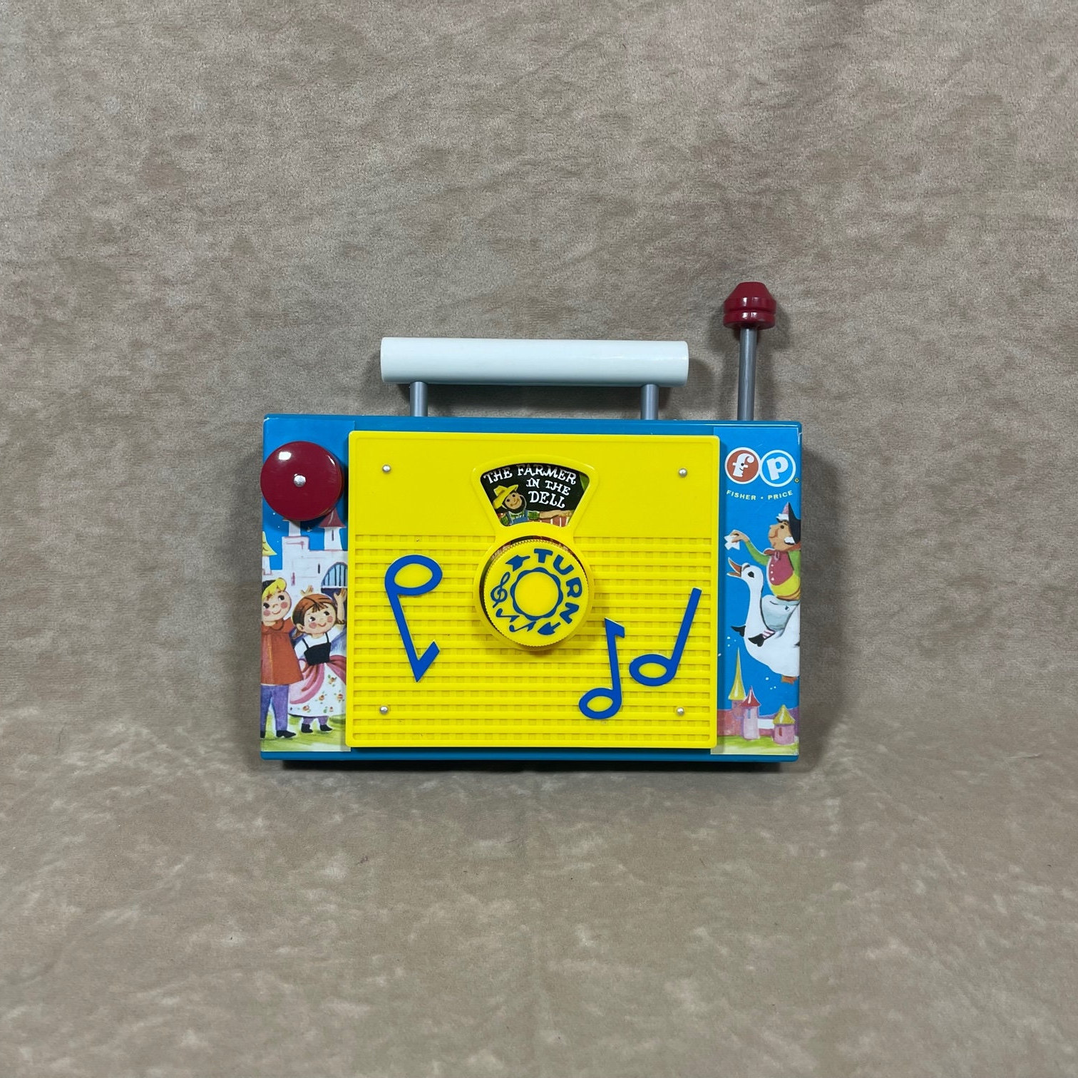 Vintage 1960s Fisher Price Toys Tv-radio the Farmer in the Dell