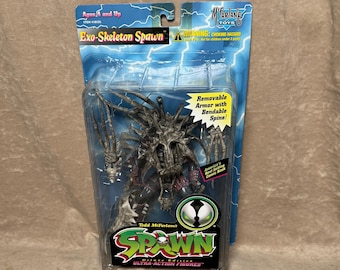 Vintage 1996 Todd McFarlane 's Spawn Exo Skeleton Spawn Deluxe Edition Ultra-Action Figure New in Box NIP NIB