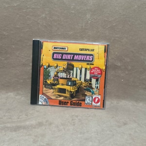 Vintage 1998 Mattel Matchbox Caterpillar Big Dirt Movers CD Rom and User Guide for Windows 95/98